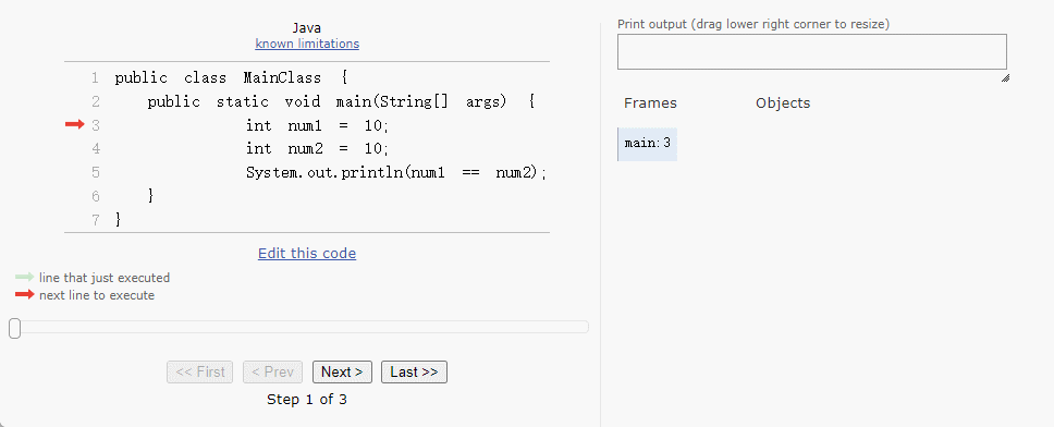 基本数据类型 == 的含义