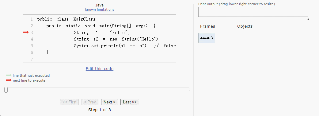 引用数据类型 == 的含义