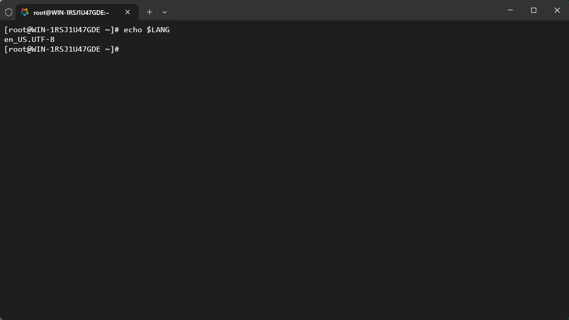 Linux 系统的默认编码